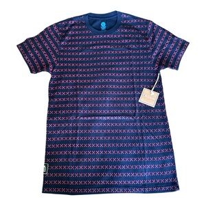 Vast Where Surfing Lives In4mation Blue Crossed Bone Short Sleeve T-Shirt NWT